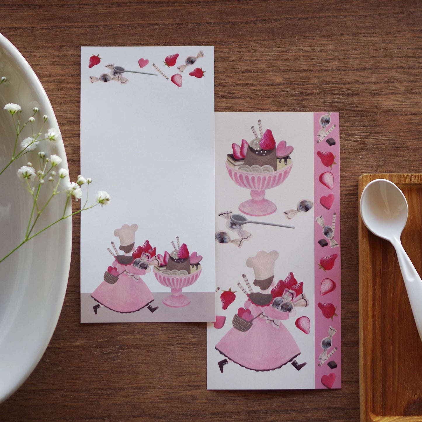 12ヶ月の特製プリン 一筆箋