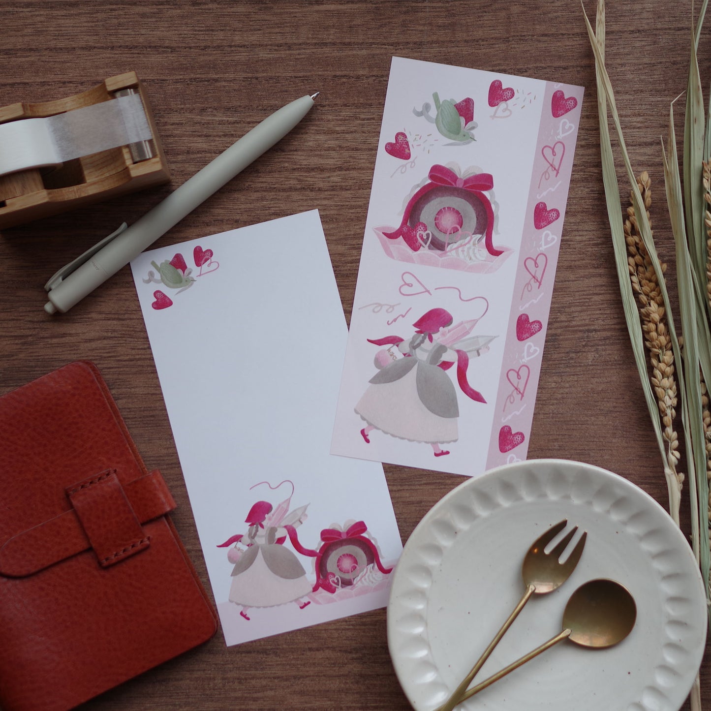 12ヶ月の特製ロール 一筆箋