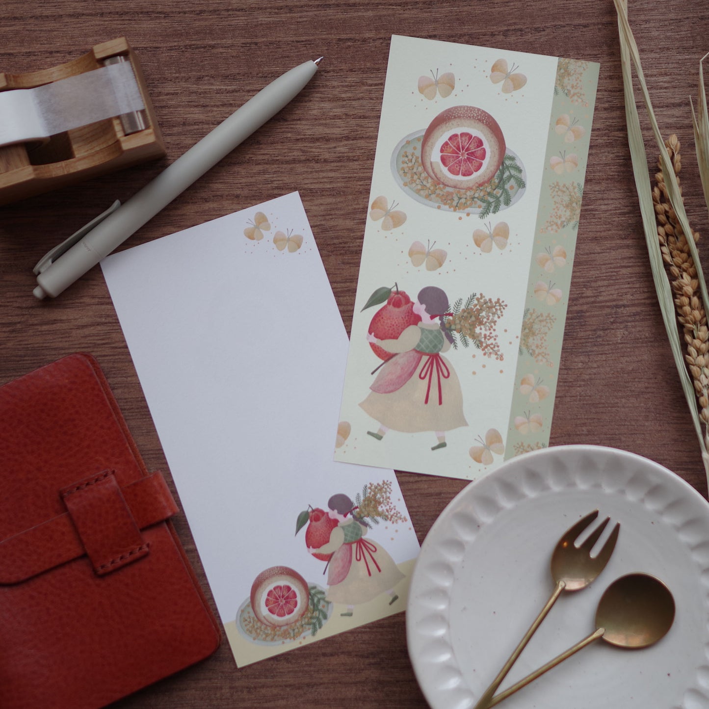 12ヶ月の特製ロール 一筆箋