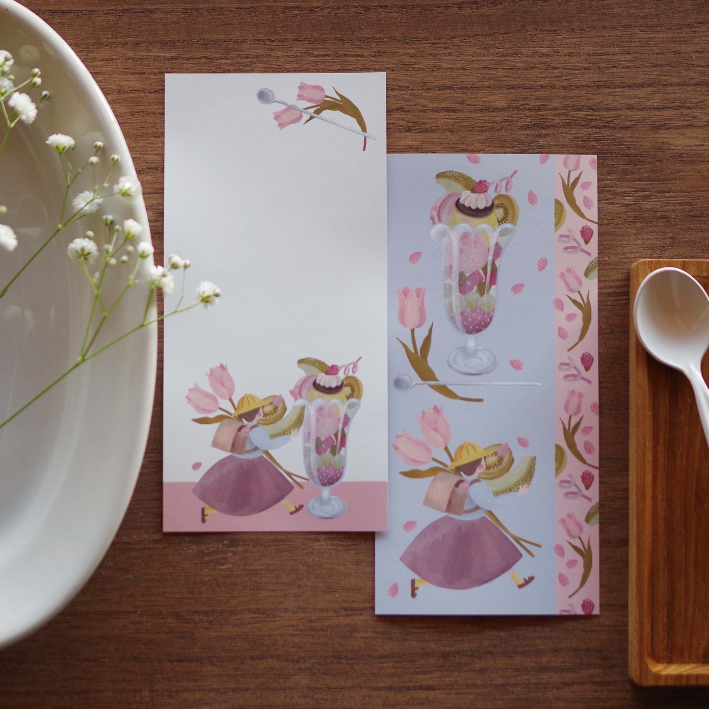 12ヶ月の特製プリン 一筆箋