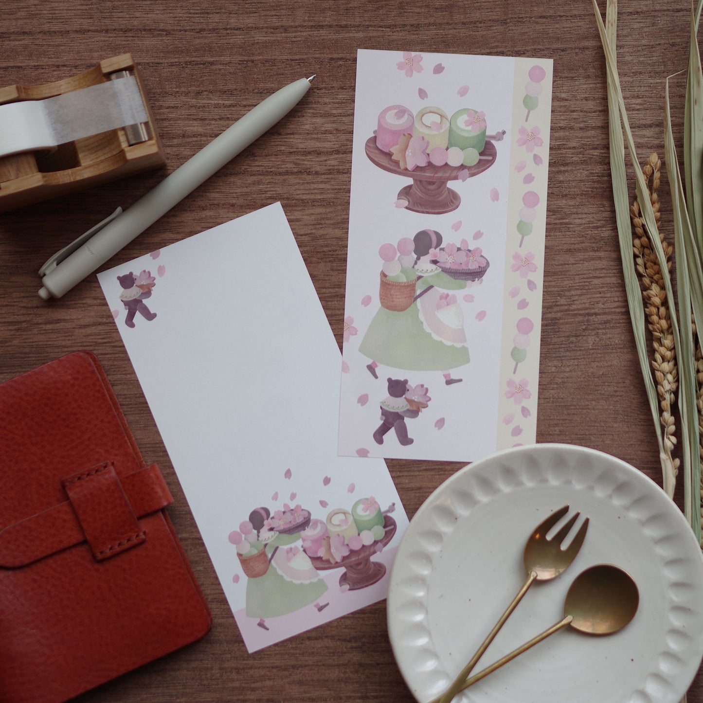 12ヶ月の特製ロール 一筆箋