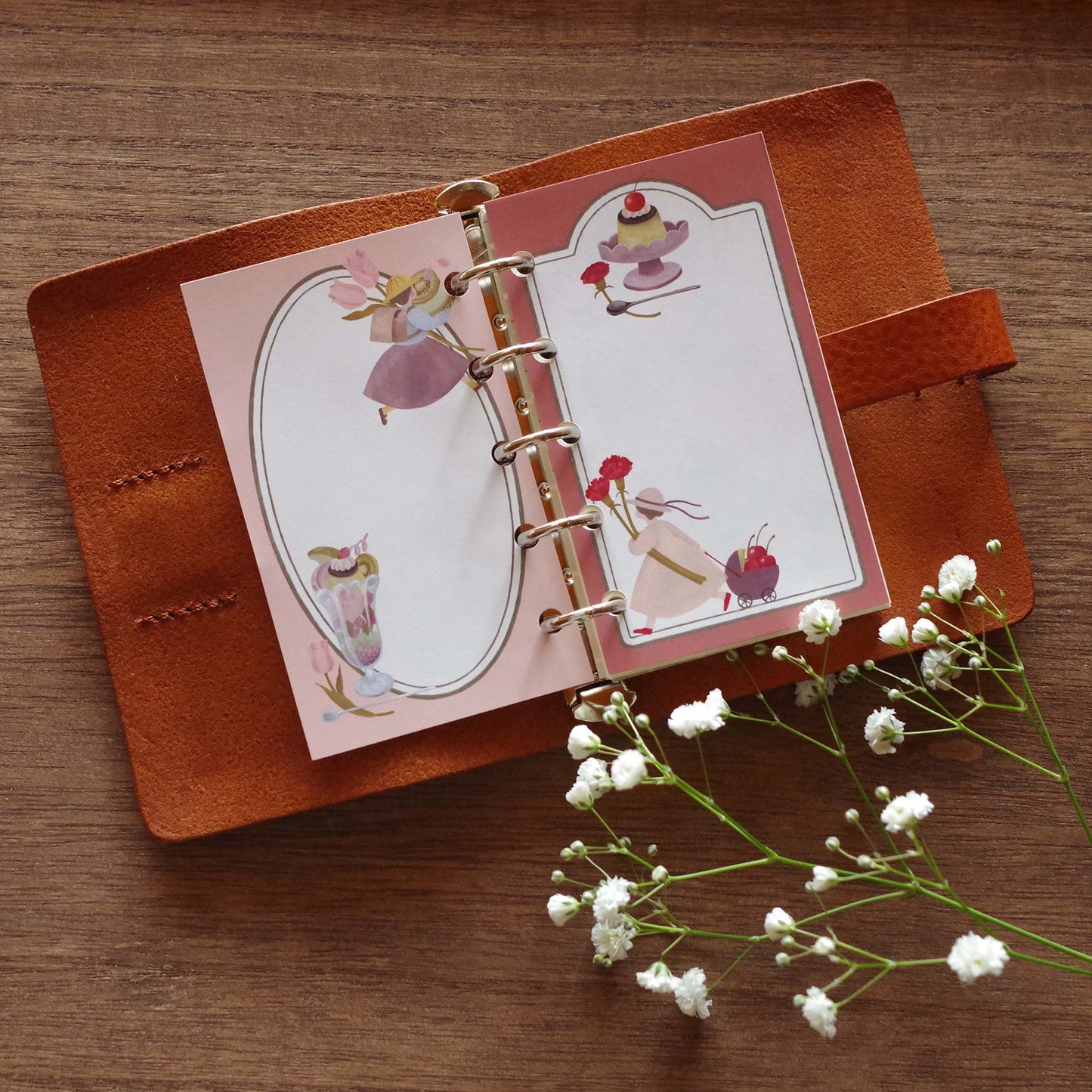 12ヶ月の特製プリン ちいさなフレームメモ