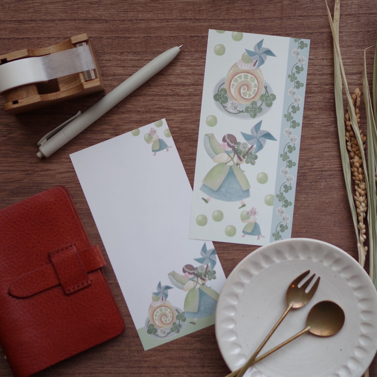 12ヶ月の特製ロール 一筆箋