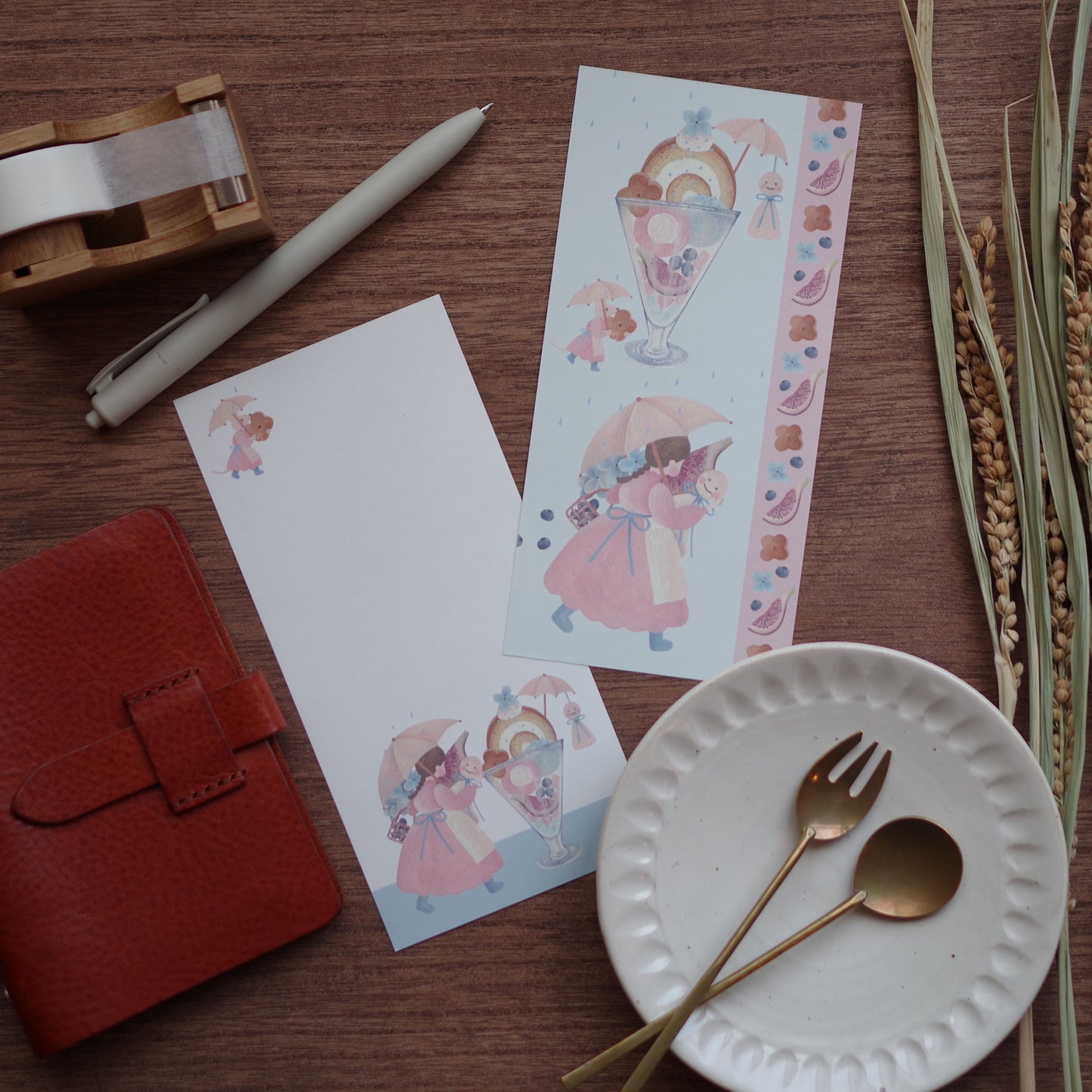 12ヶ月の特製ロール 一筆箋