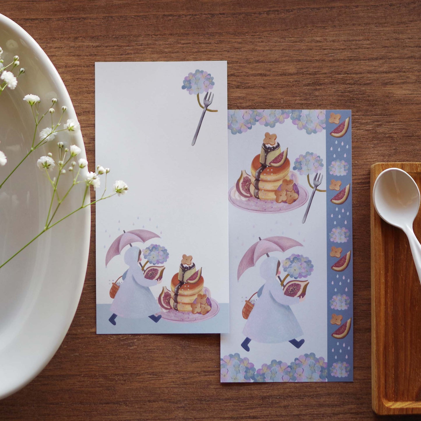 12ヶ月の特製プリン 一筆箋