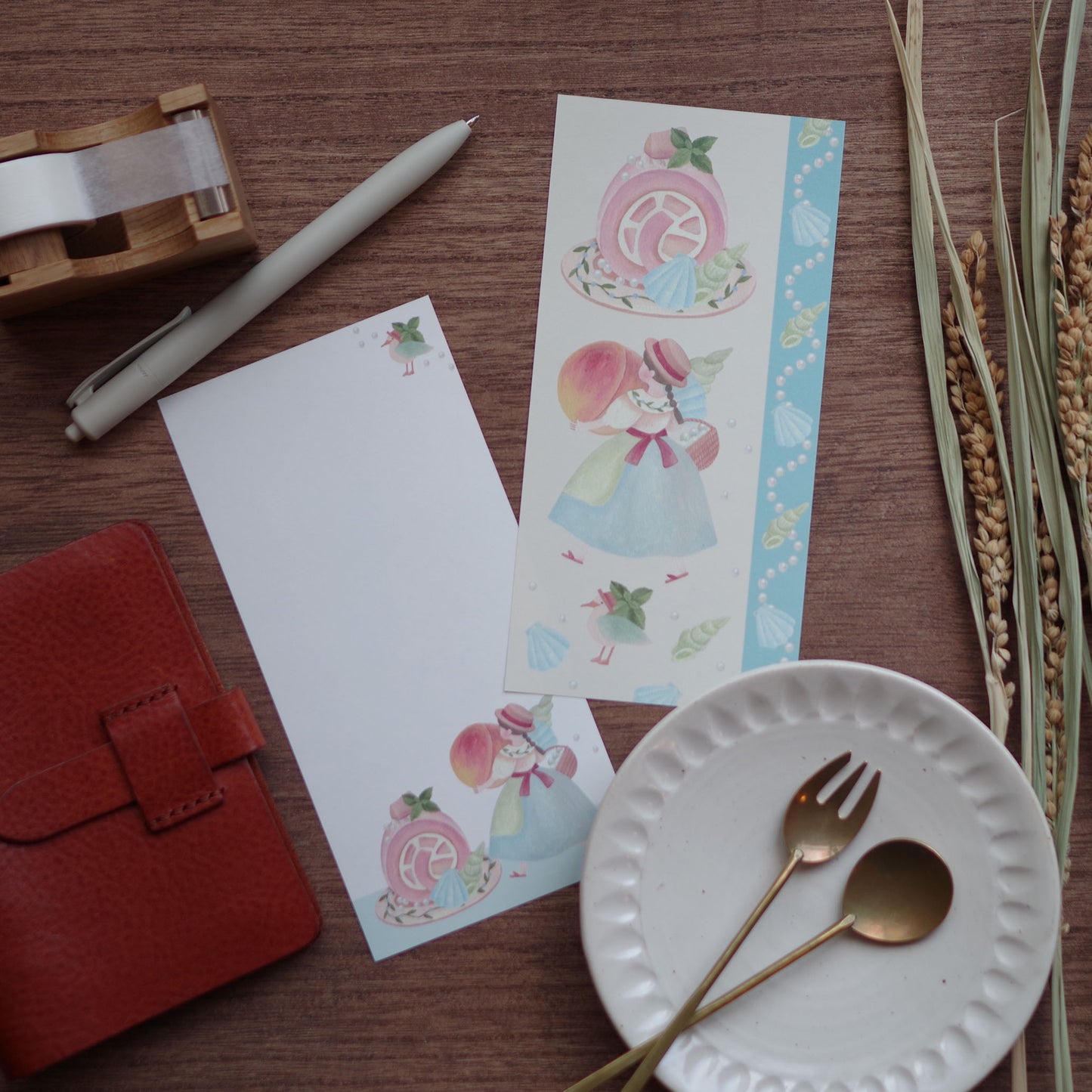 12ヶ月の特製ロール 一筆箋