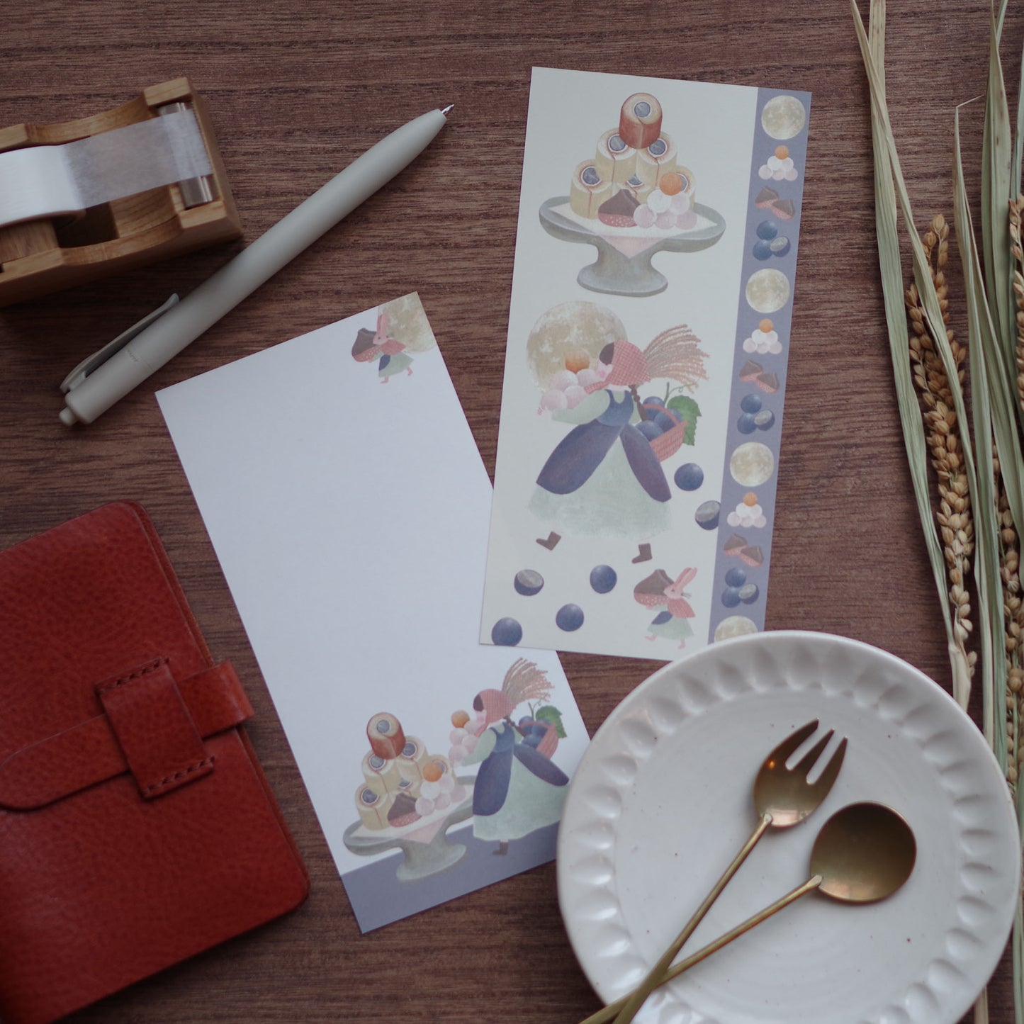 12ヶ月の特製ロール 一筆箋