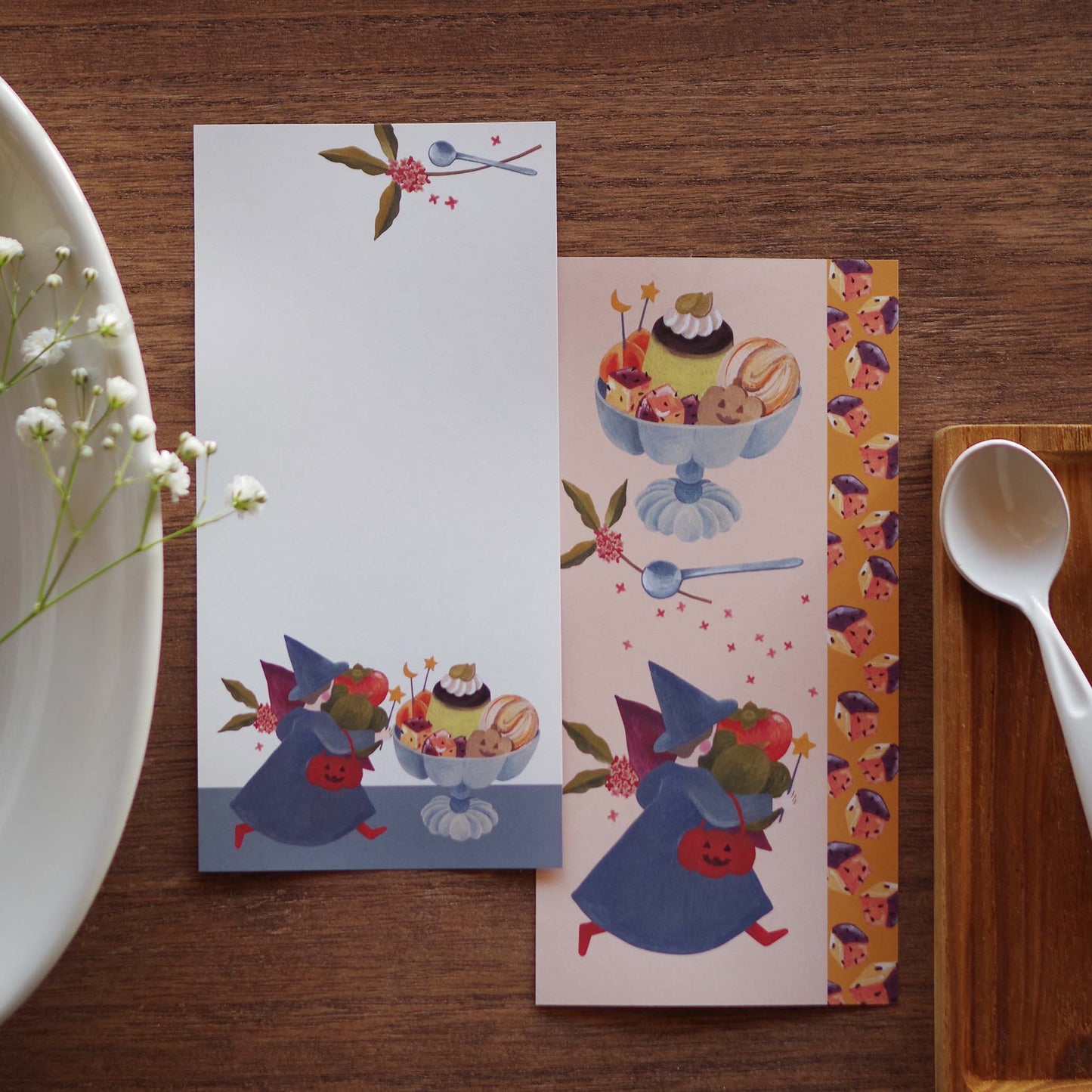 12ヶ月の特製プリン 一筆箋