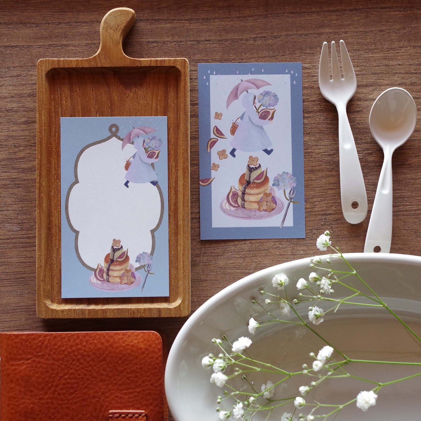 12ヶ月の特製プリン ちいさなフレームメモ