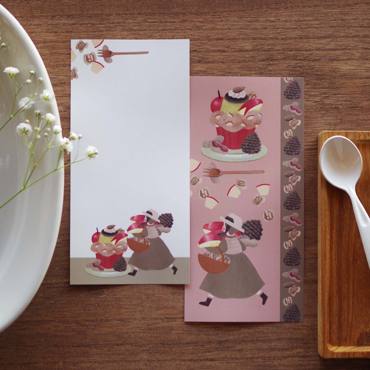 12ヶ月の特製プリン 一筆箋