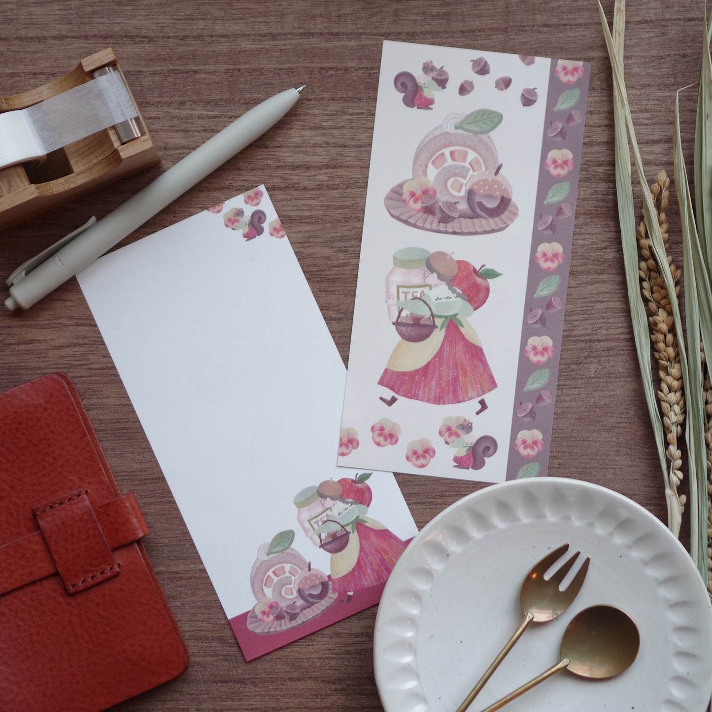 12ヶ月の特製ロール 一筆箋