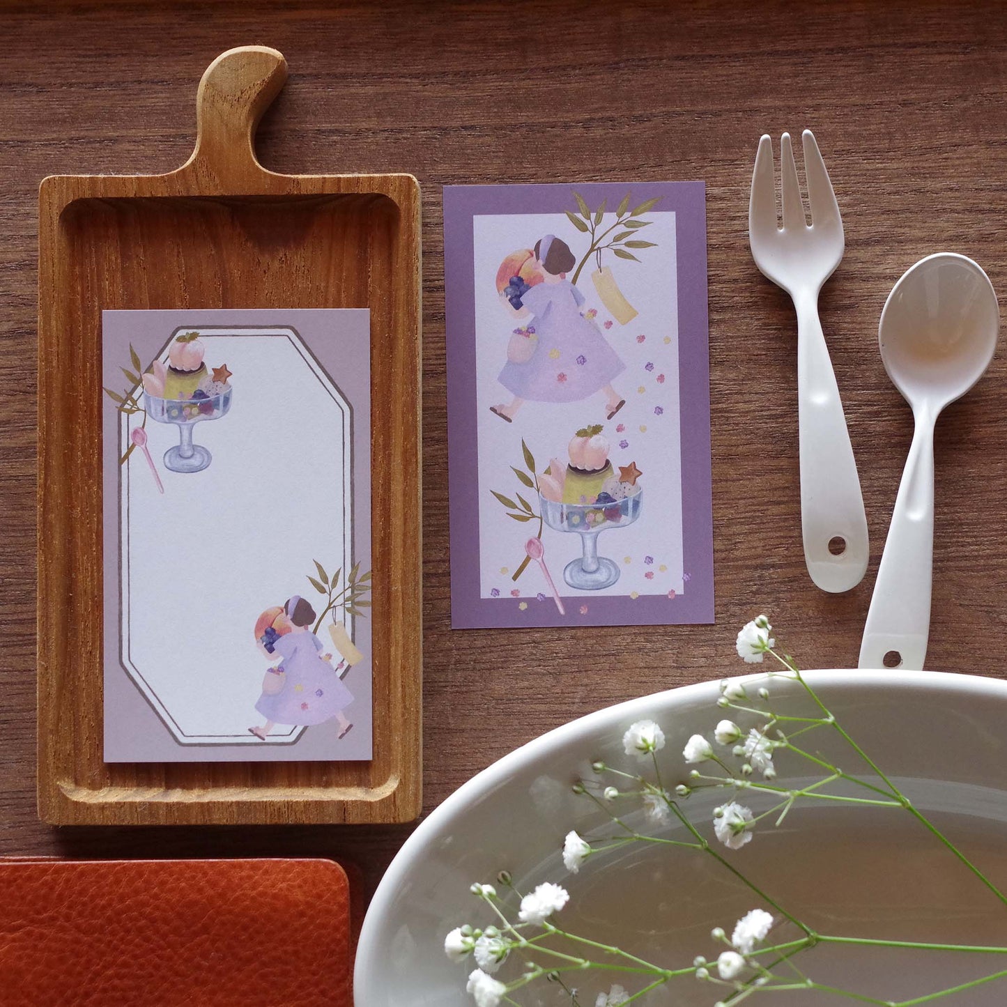 12ヶ月の特製プリン ちいさなフレームメモ