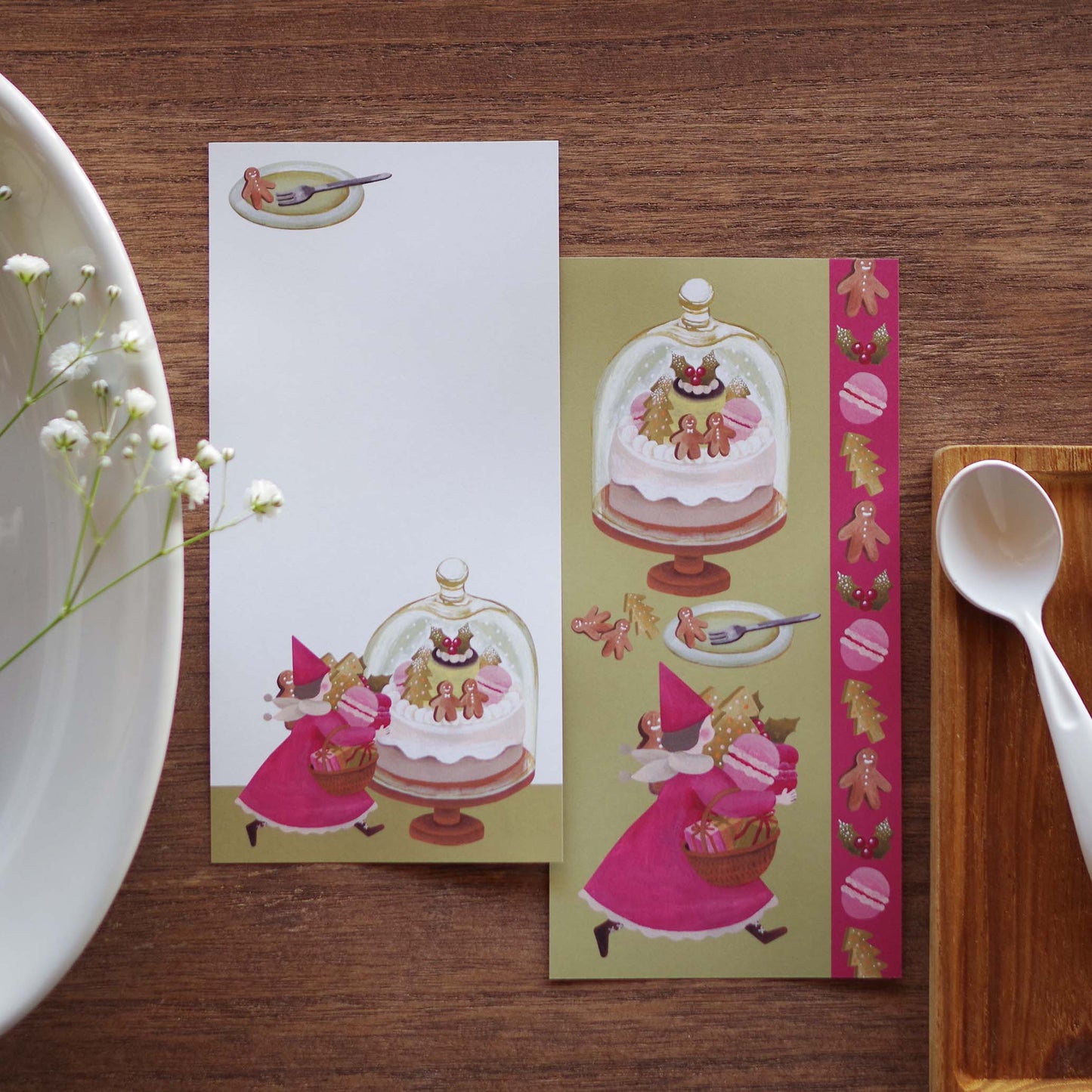 12ヶ月の特製プリン 一筆箋