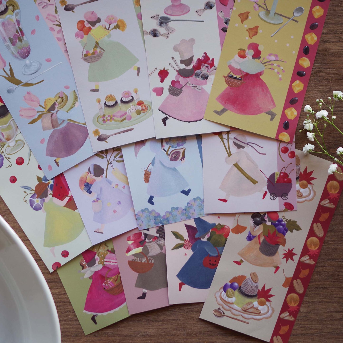 12ヶ月の特製プリン 一筆箋