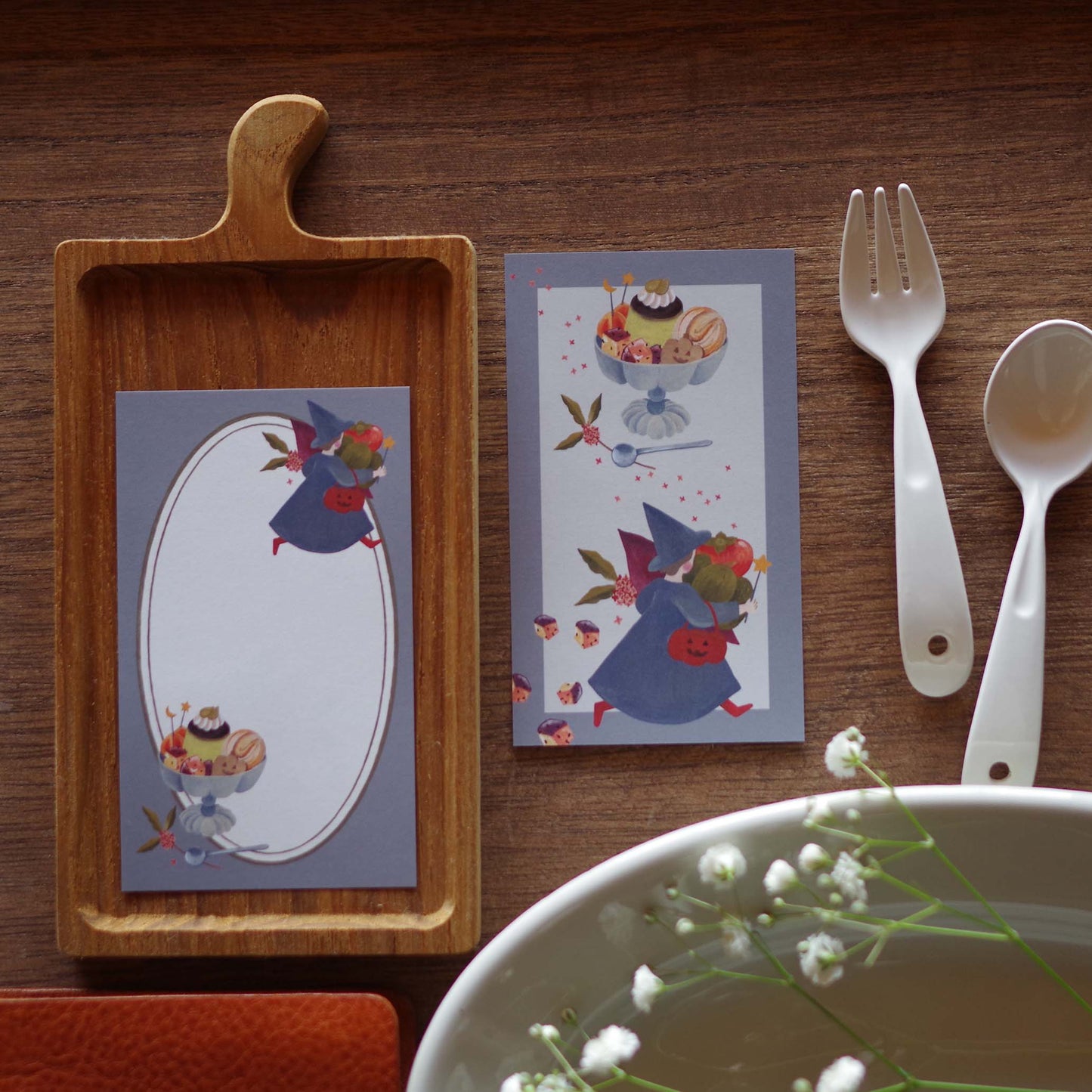 12ヶ月の特製プリン ちいさなフレームメモ