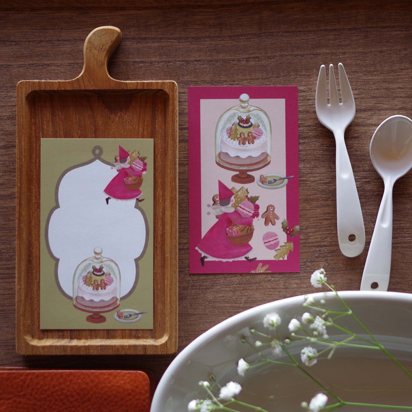 12ヶ月の特製プリン ちいさなフレームメモ