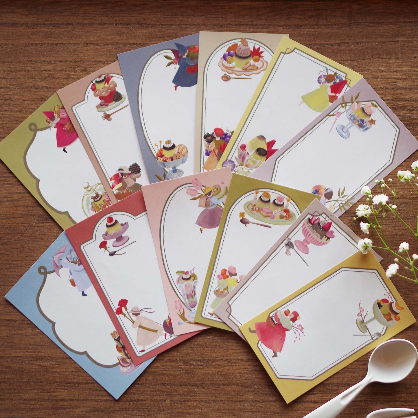 12ヶ月の特製プリン ちいさなフレームメモ