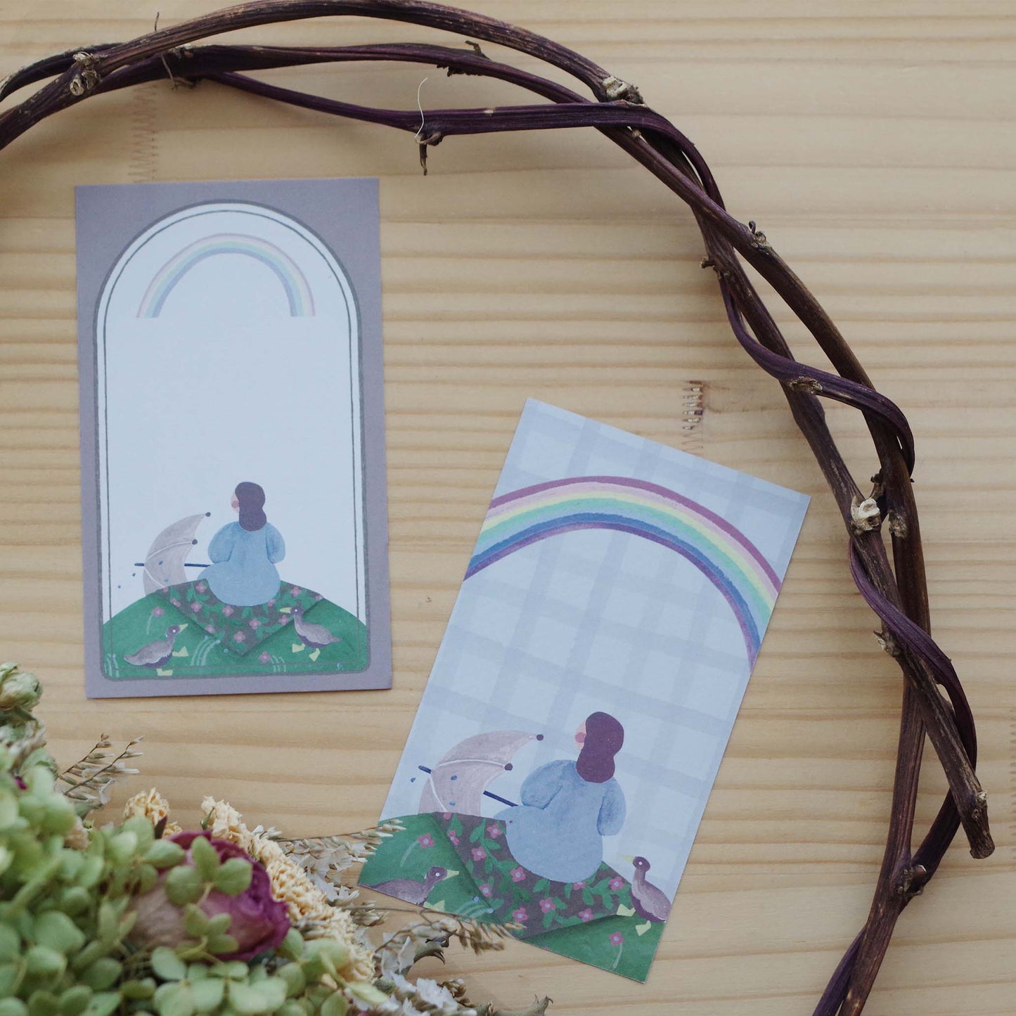 雨がふれば ちいさなフレームメモ