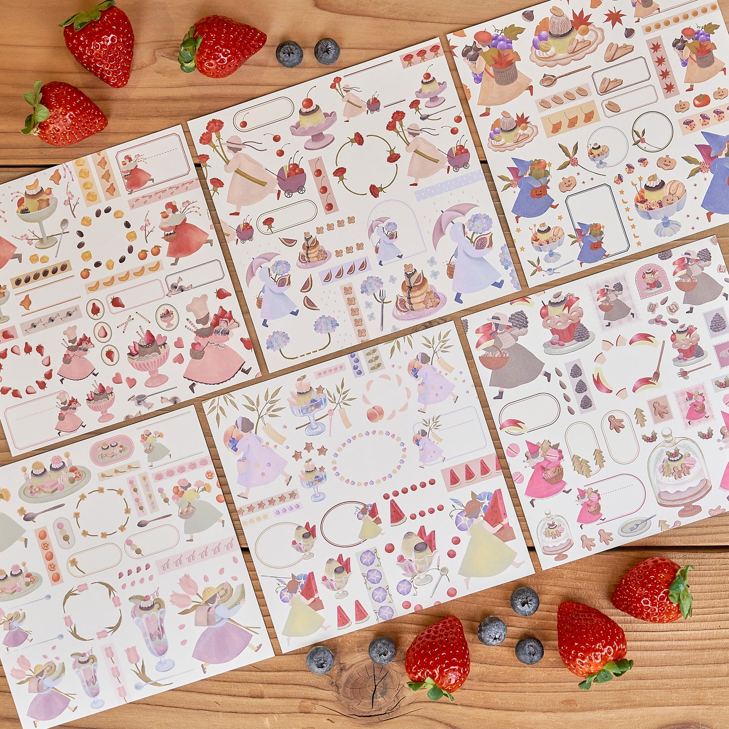 12 Months Special Pudding Origami as a Collection of Materials