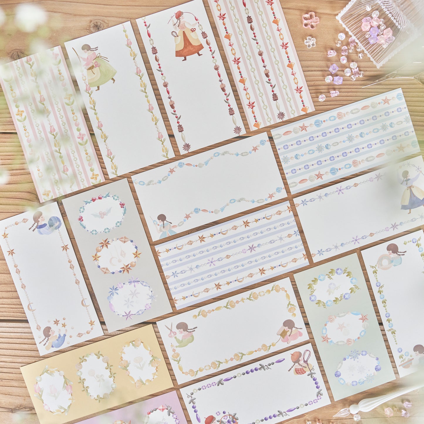 【40枚入】季節のアクセサリー屋さん 一筆箋