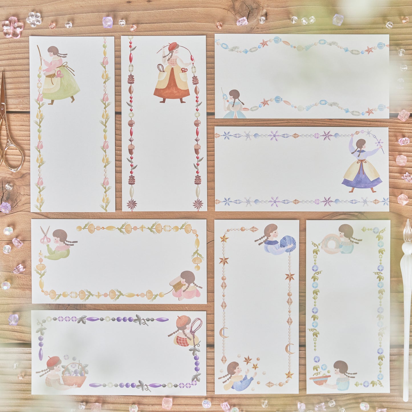 【40枚入】季節のアクセサリー屋さん 一筆箋