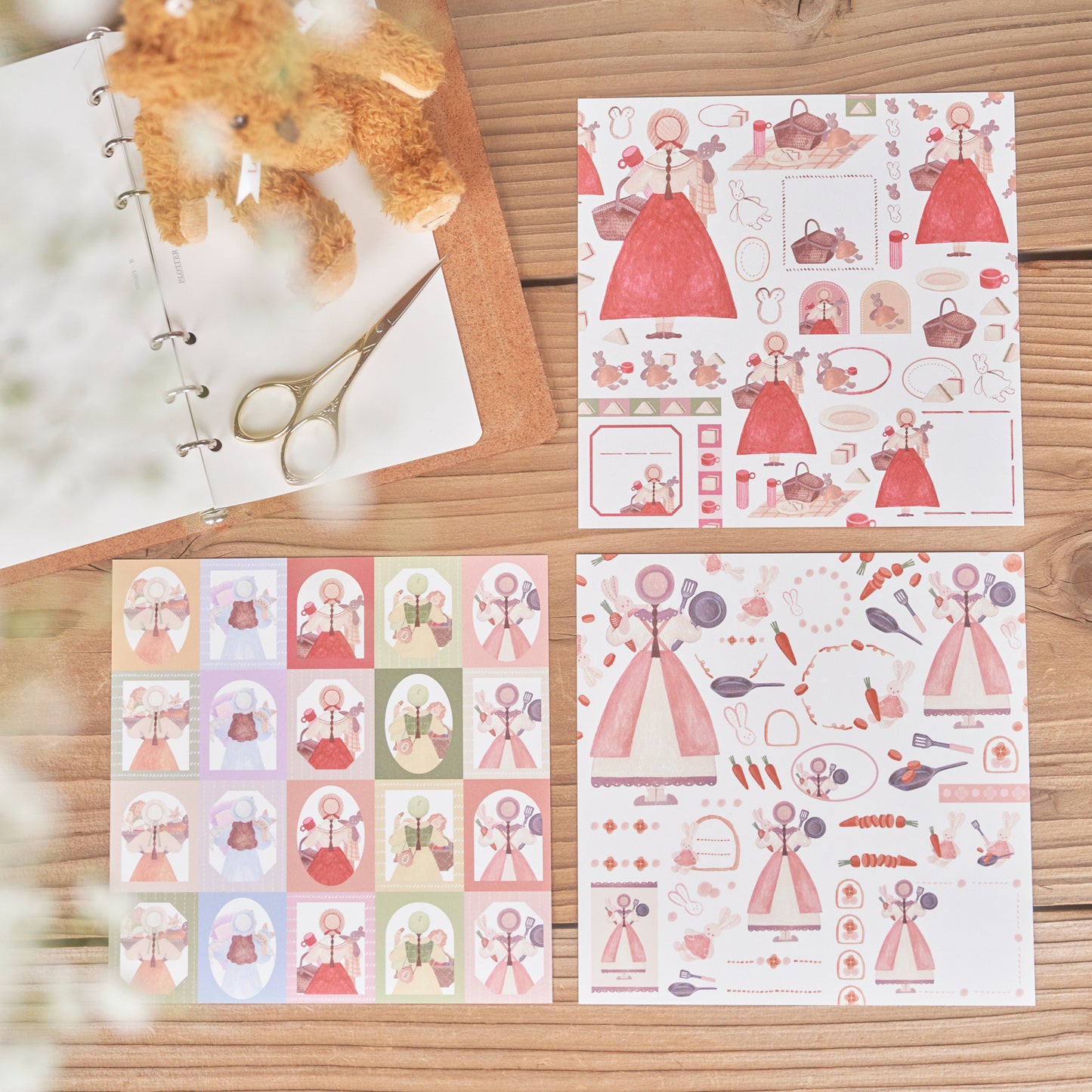 ぬいぐるみコレクション 素材集みたいなおりがみ