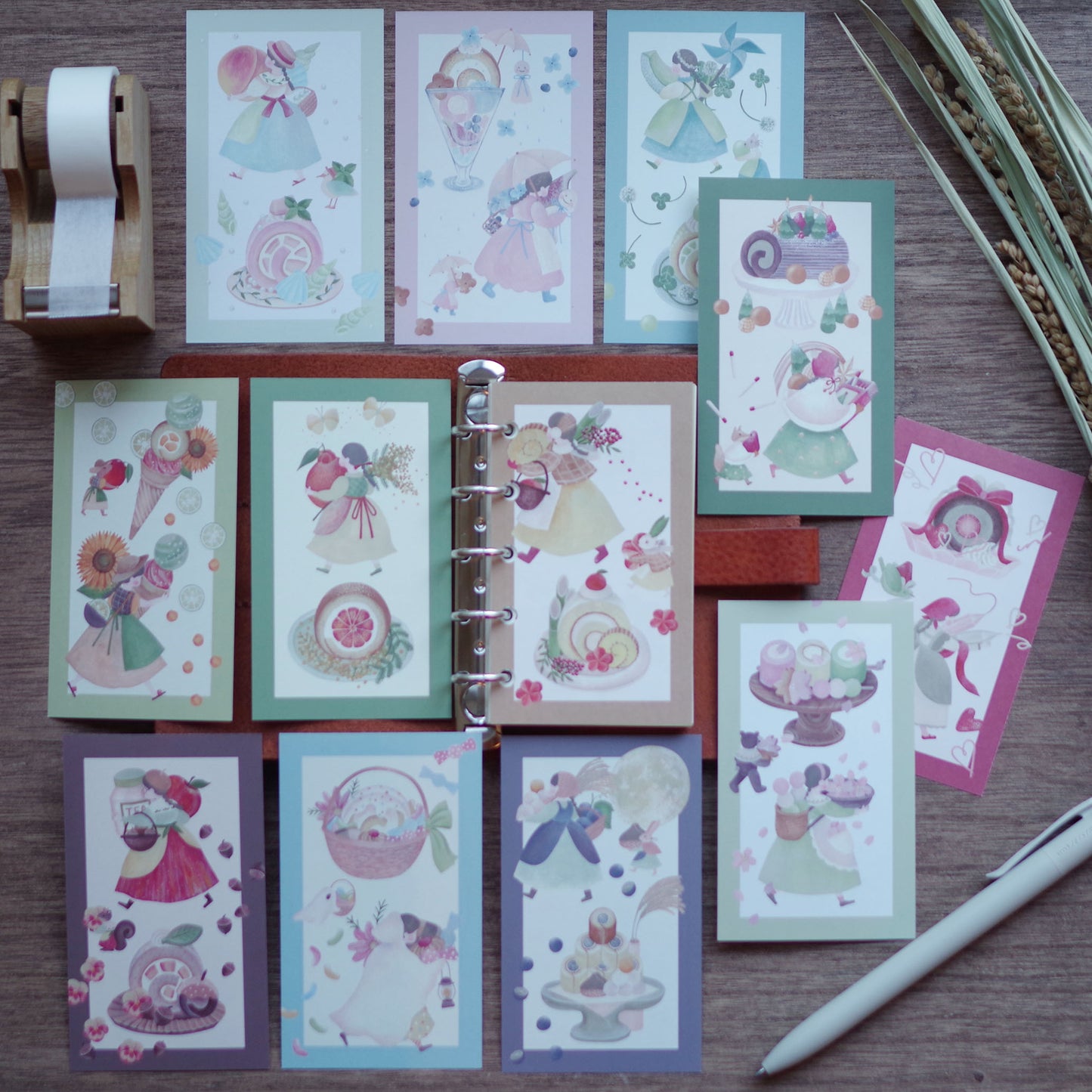 12ヶ月の特製ロール ちいさなフレームメモ