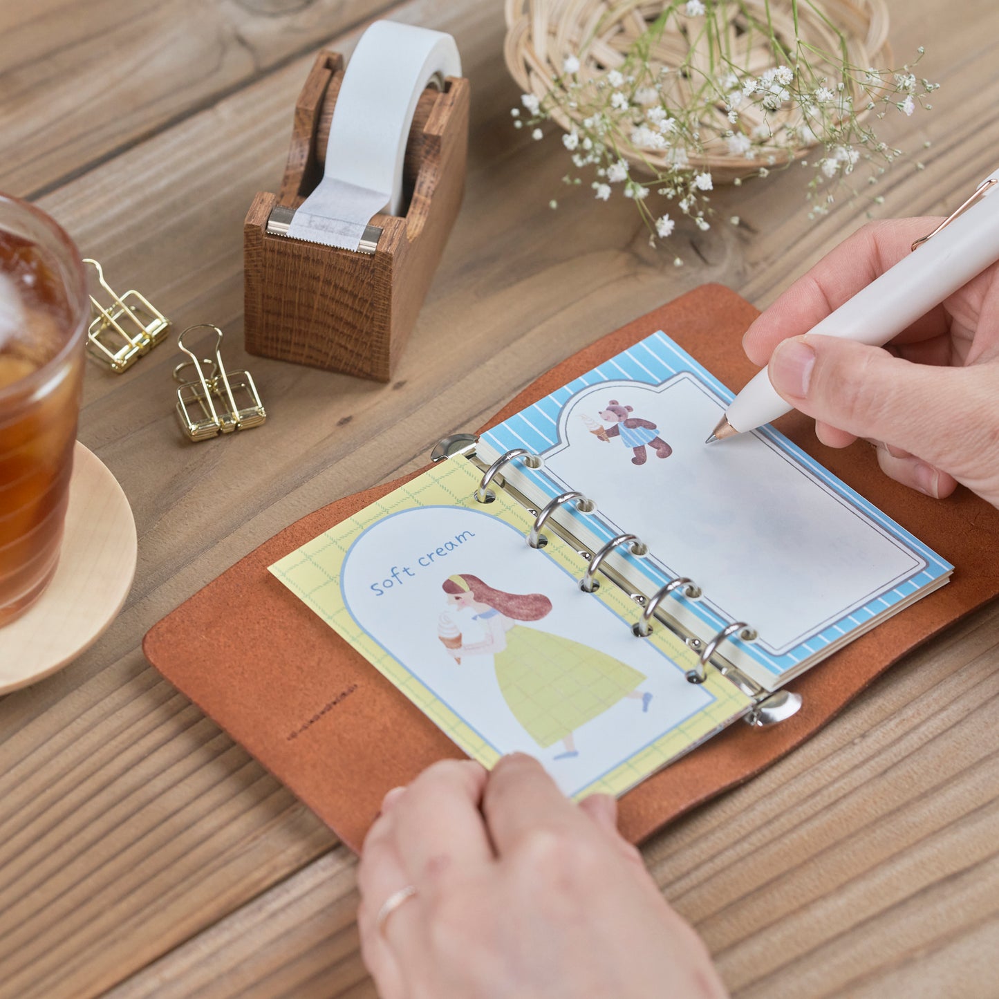 みんなでソフトクリーム ちいさなフレームメモ