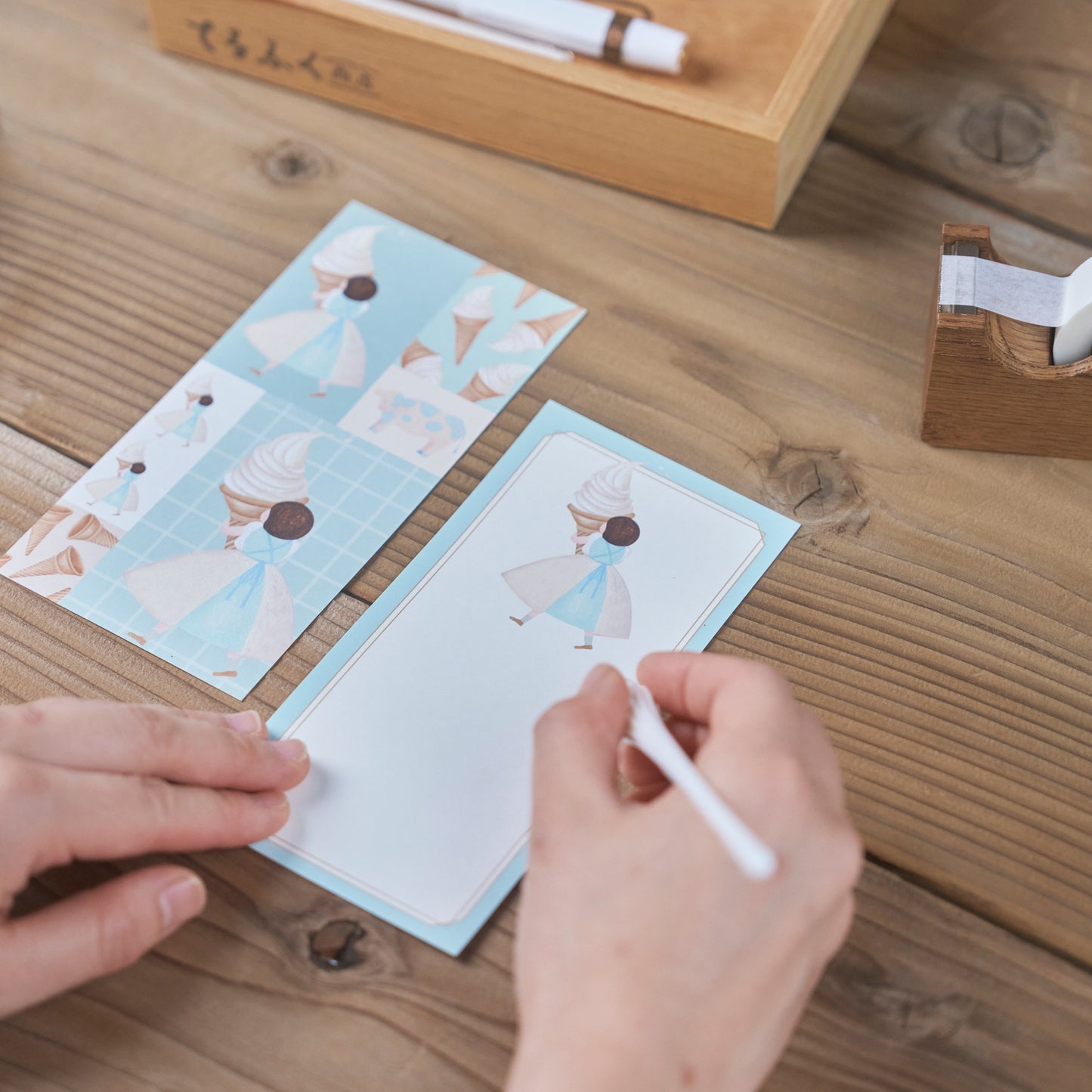 ご当地どろぼうその1 一筆箋