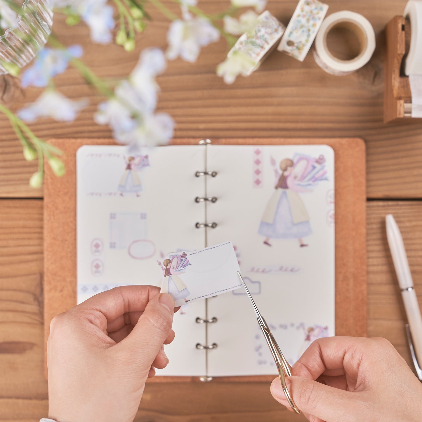 文具をおおもりでどうぞ 素材集みたいなおりがみ