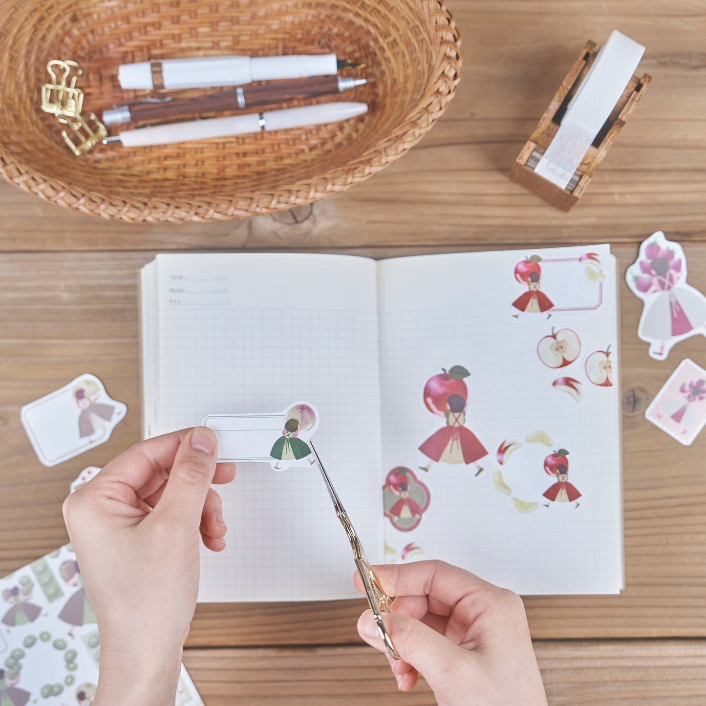 くだものどろぼう 素材集みたいなおりがみ