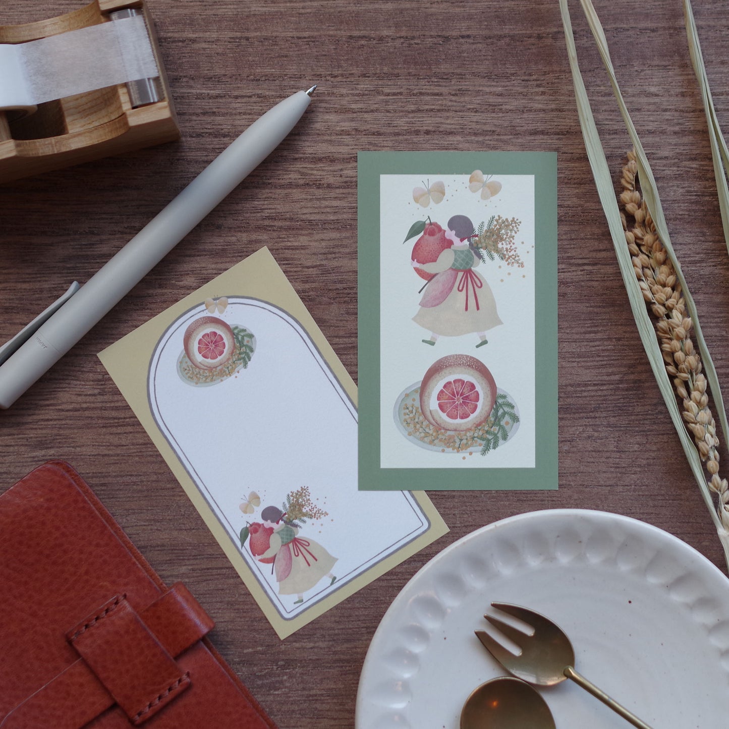 12ヶ月の特製ロール ちいさなフレームメモ