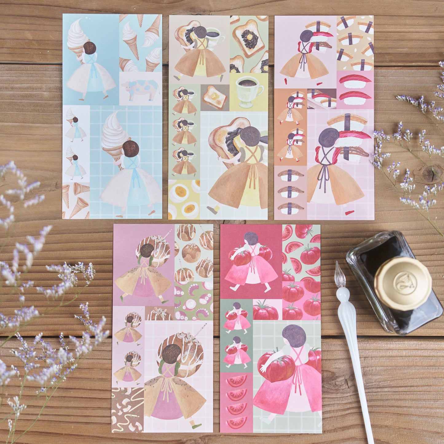 ご当地どろぼうその1 一筆箋