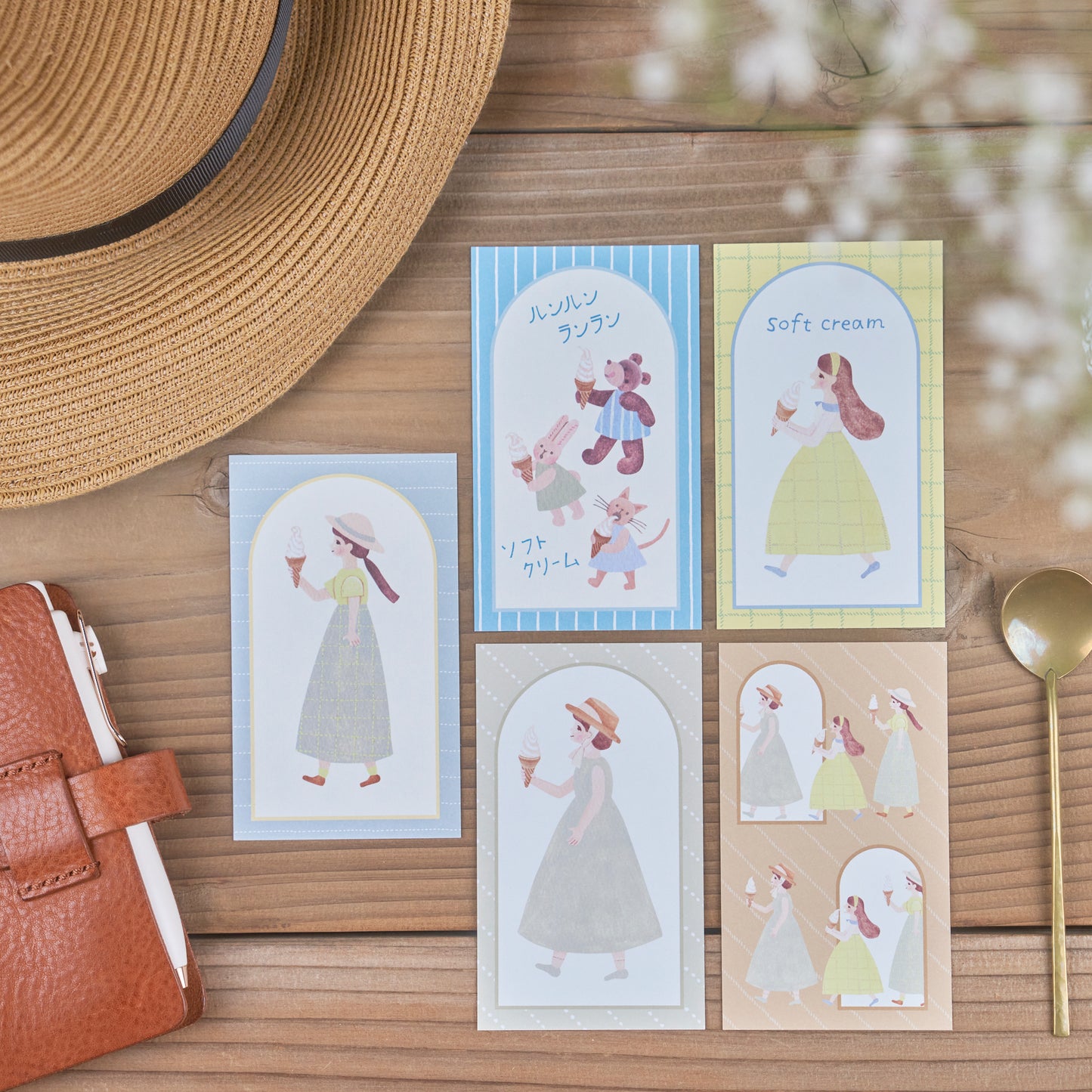 みんなでソフトクリーム ちいさなフレームメモ