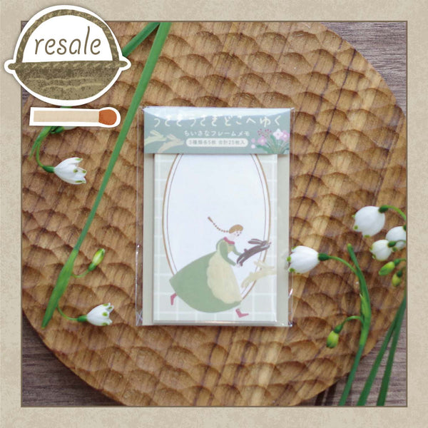 Rabbit, rabbit, where do you go? Small frame memo
