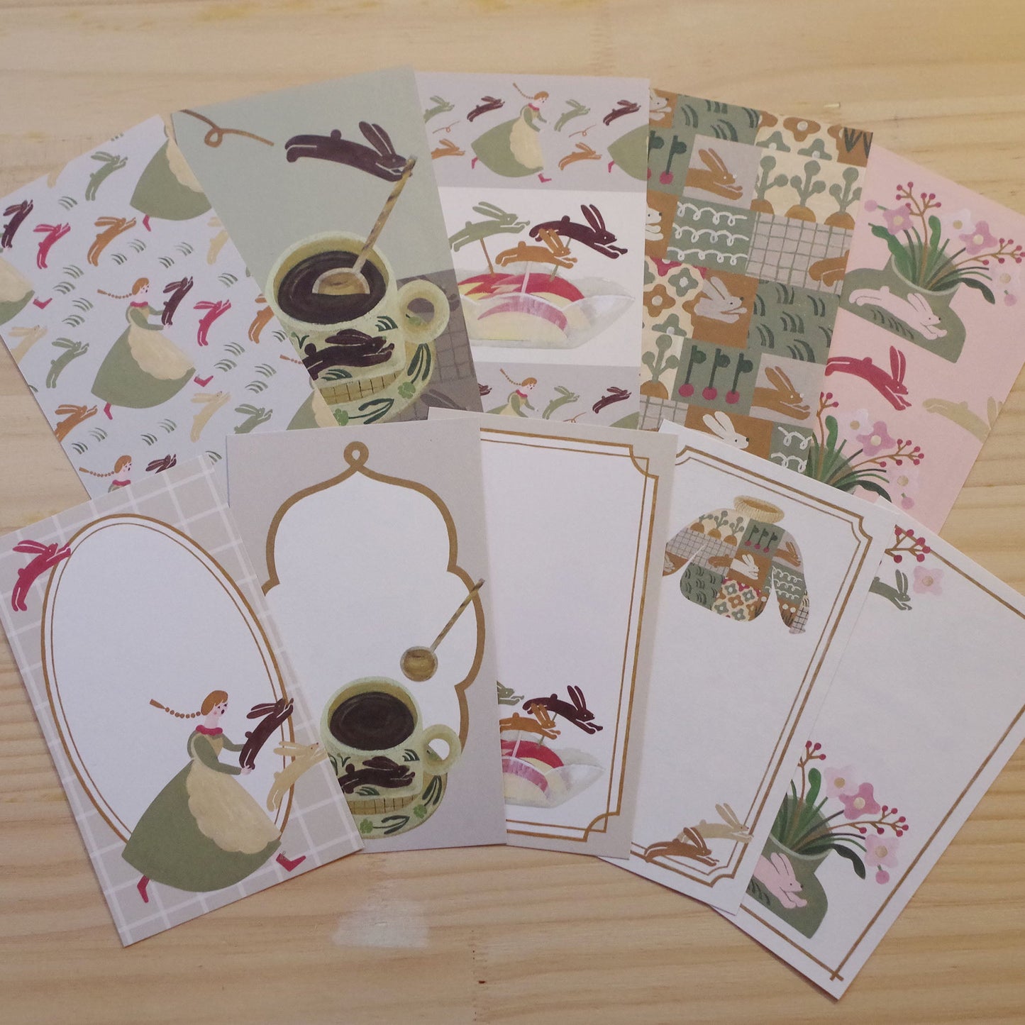 うさぎうさぎどこへゆく ちいさなフレームメモ