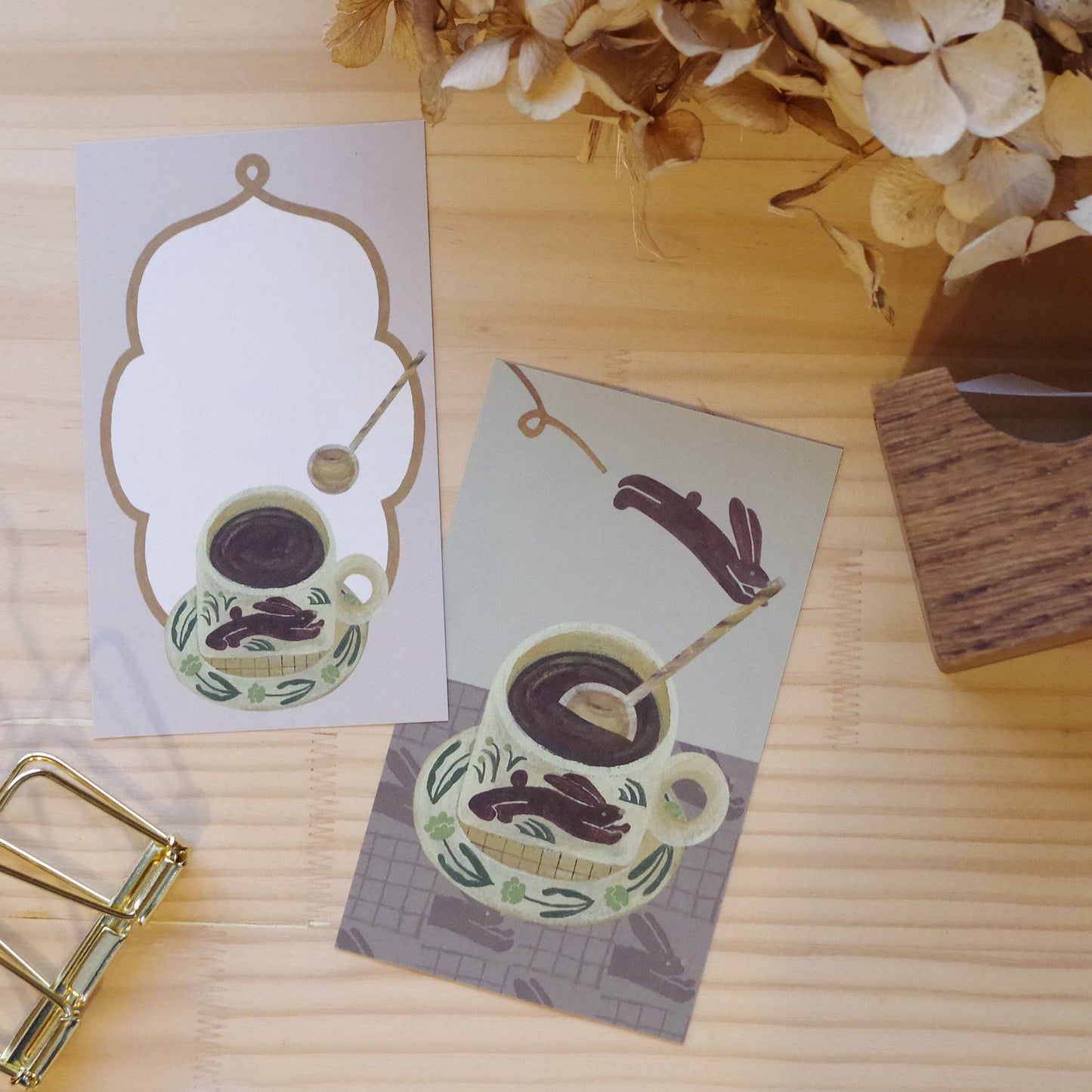 うさぎうさぎどこへゆく ちいさなフレームメモ