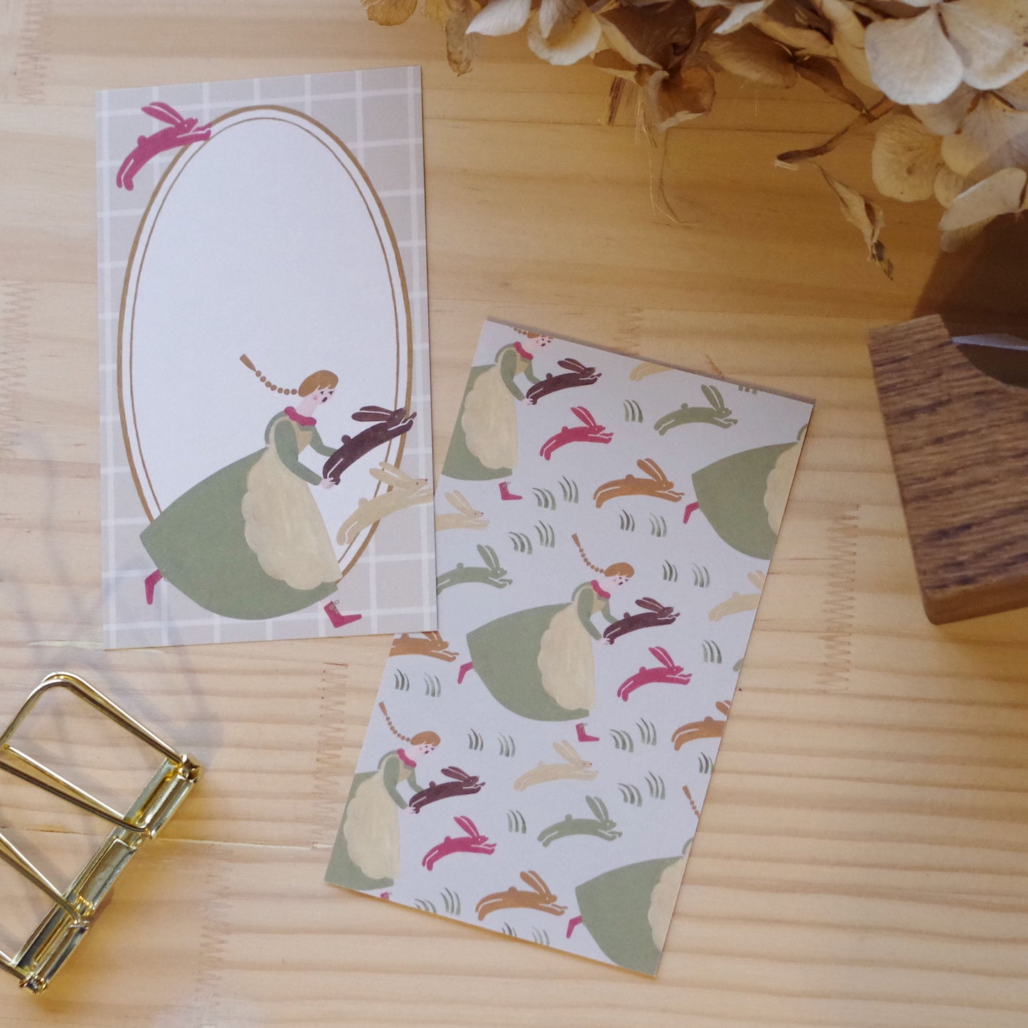 うさぎうさぎどこへゆく ちいさなフレームメモ