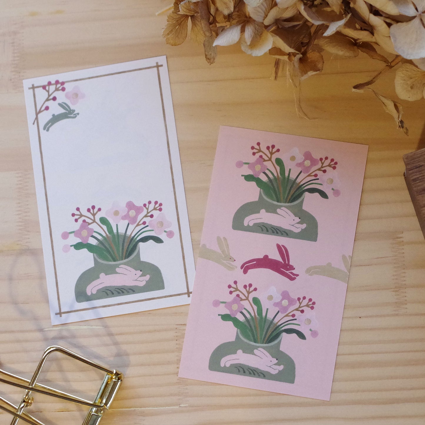 うさぎうさぎどこへゆく ちいさなフレームメモ