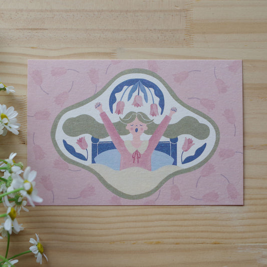 ポストカード-おはよう春だよ-