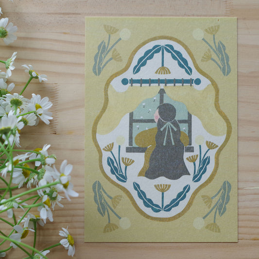 ポストカード-たんぽぽの窓辺-