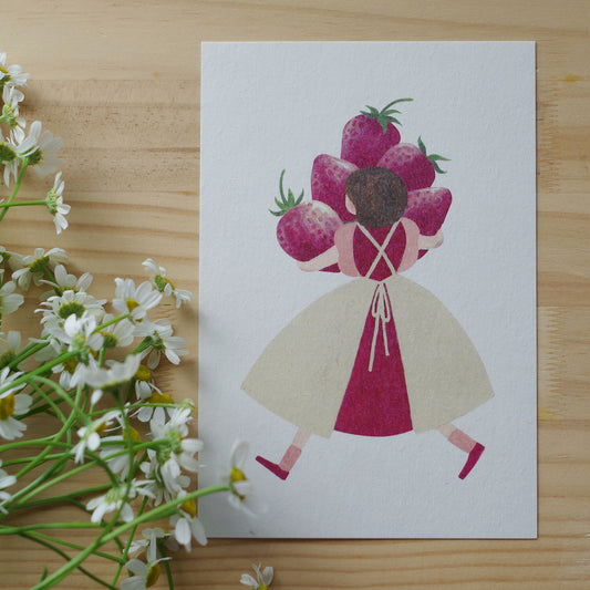 ポストカード-いちごどろぼう-