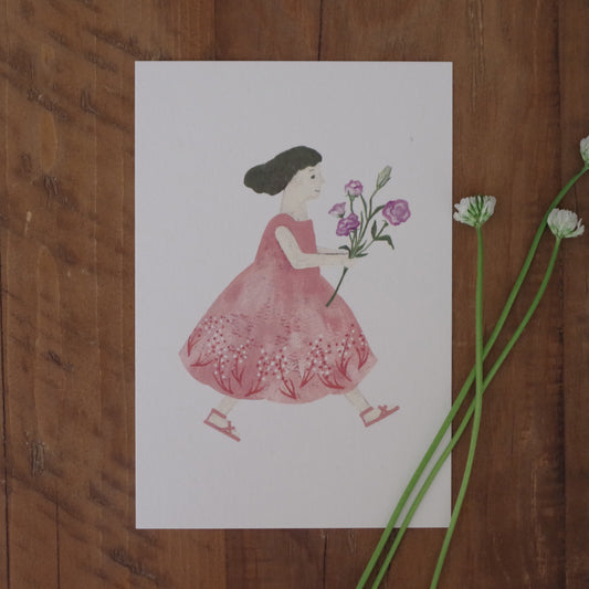 ポストカード-トルコキキョウ-