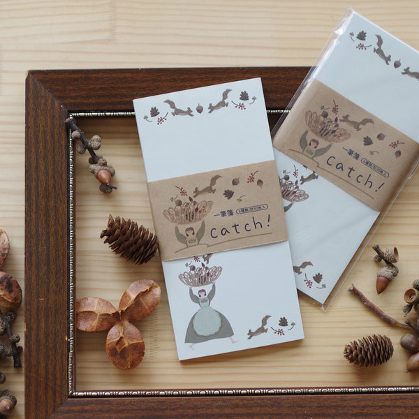 Catch! One-stroke memo pad
