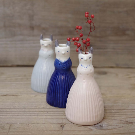 kaya陶房 うさぎの花入れ